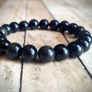Gold Sheen Obsidian 8mm Gemstone Bracelet